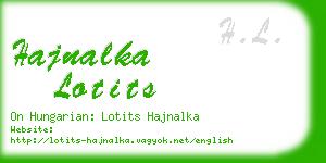 hajnalka lotits business card